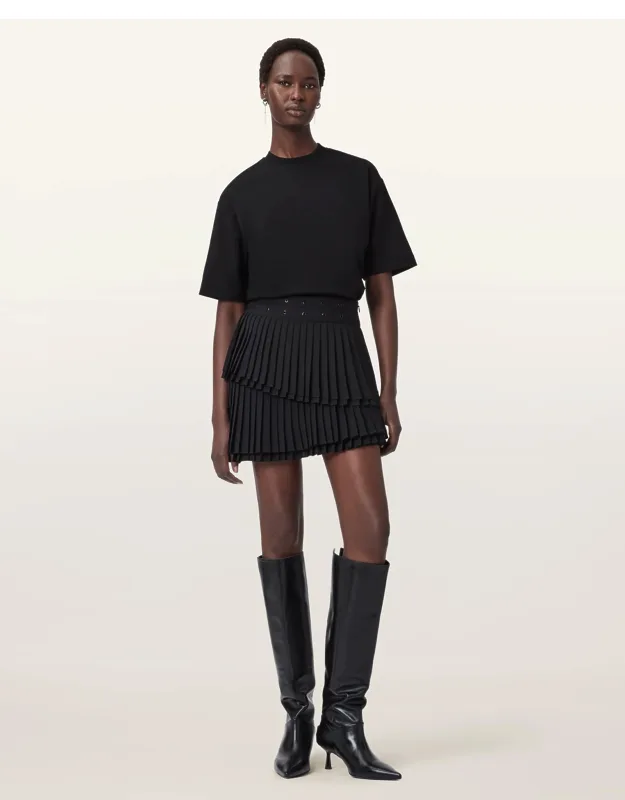 Pleated Mini Skirt