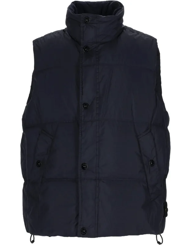 Gilet Imbottito In Piuma Resistente Al Vento Con Antigoccia