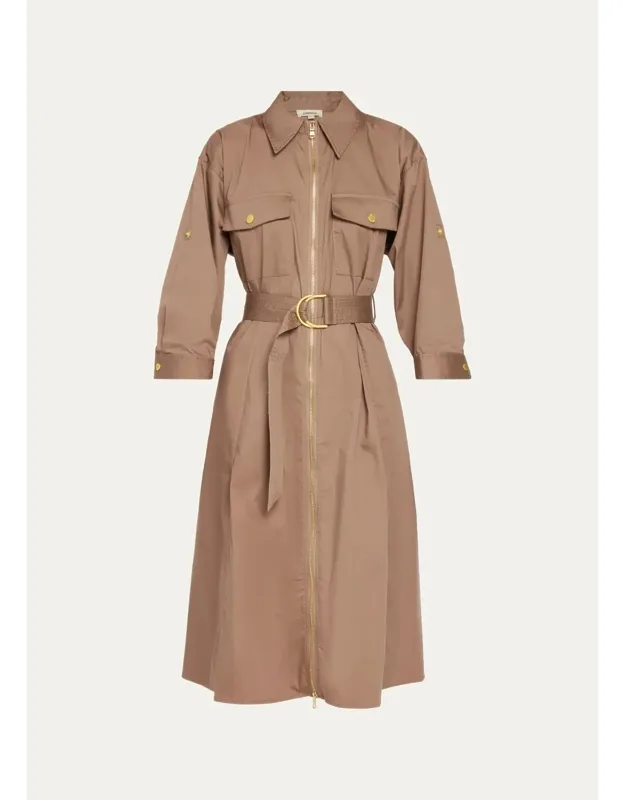 Belted Midi Shirtdress
