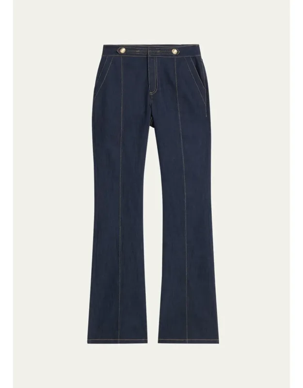 High-rise Flared Jeans