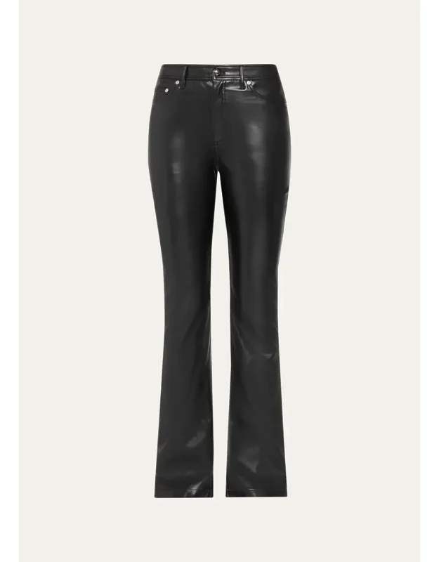 Faux-leather Pants