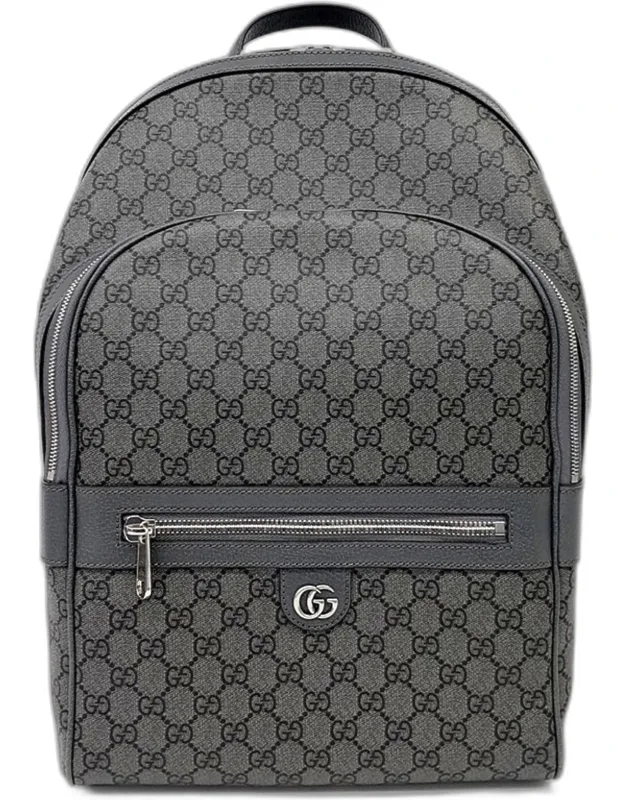 Ophidia Medium Monogram Coated Canvas Leather Trim Backpack Bag
