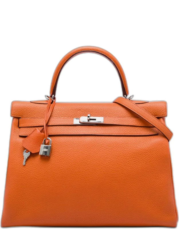 Kelly Ii Retourne 35 Togo Calfskin Leather Top Handle Bag