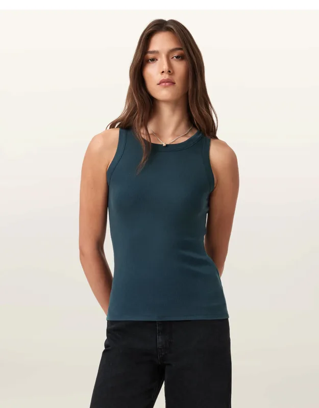Rina Crew Neck Sleeveless Tank Top