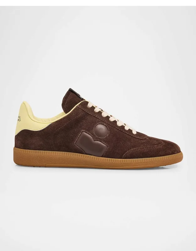 Mixed Leather Low-top Sneakers