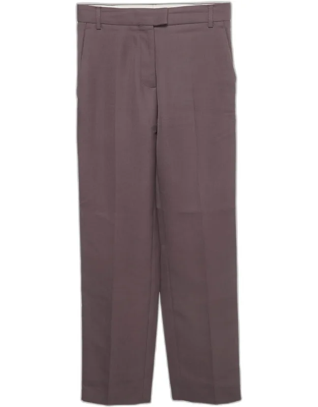Wool Blend Regular Fit Trousers