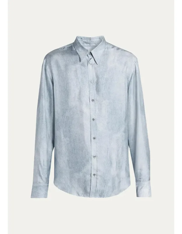 Blur Printed Silk Shirt