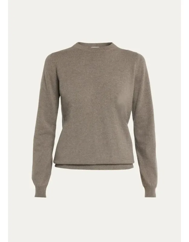 Cashmere Fitted Crewneck Sweater