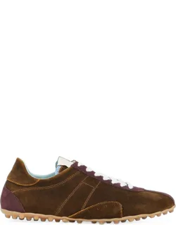 Panelled Leather Sneakers