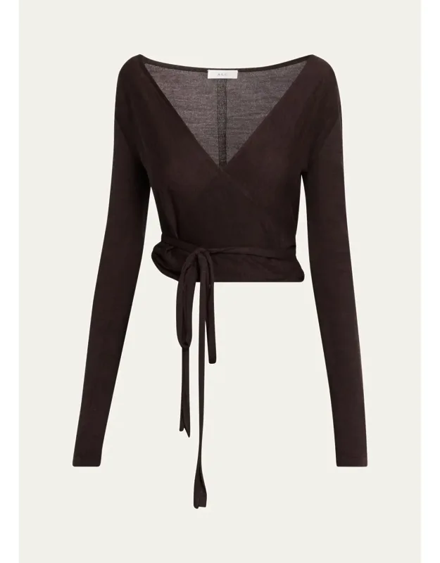 Merino Wool Wrap Sweater