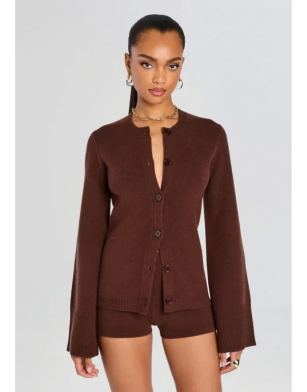 Tira Knit Cardigan With Bell Sleeves