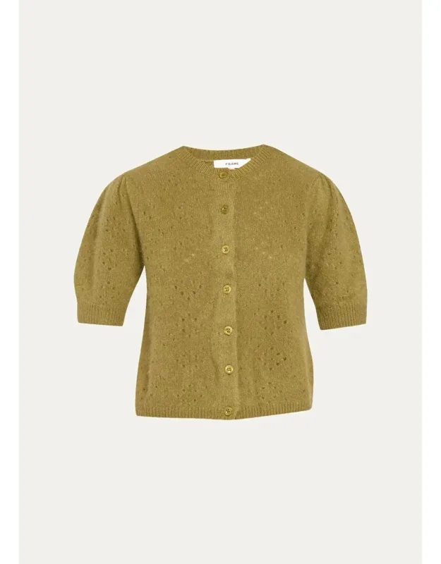 The Cashmere Pointelle Cardigan