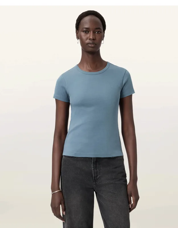 _allsaints Stevie Slim Fit T-shirt - Crew Neck, Organic Cotton_