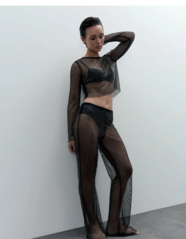 Noor Sheer Mesh Top