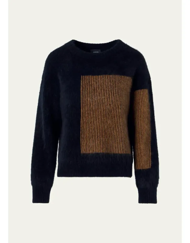 Cloud Cashmere Jacquard Crewneck Sweater