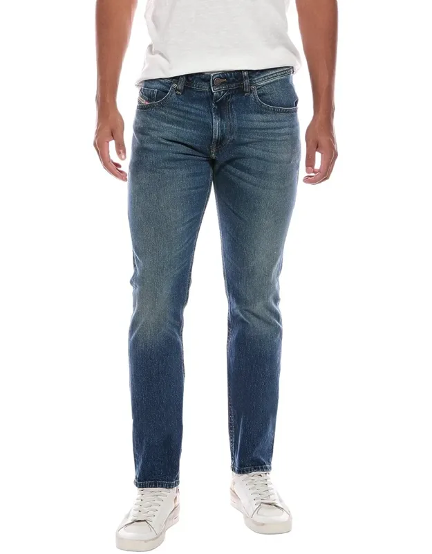 Medium Wash Straight Jeans