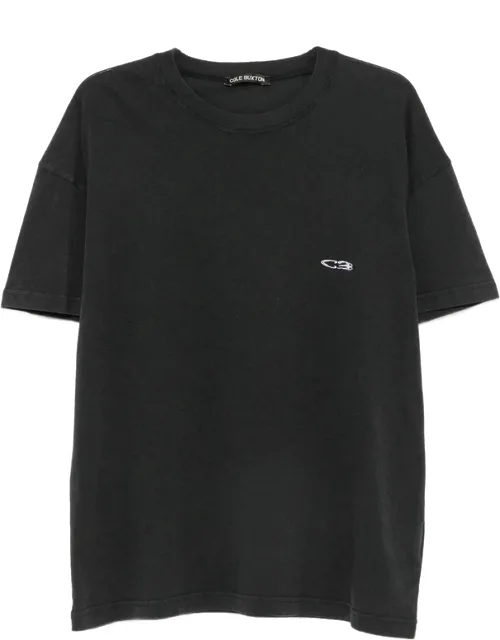 Logo-embroidered T-shirt