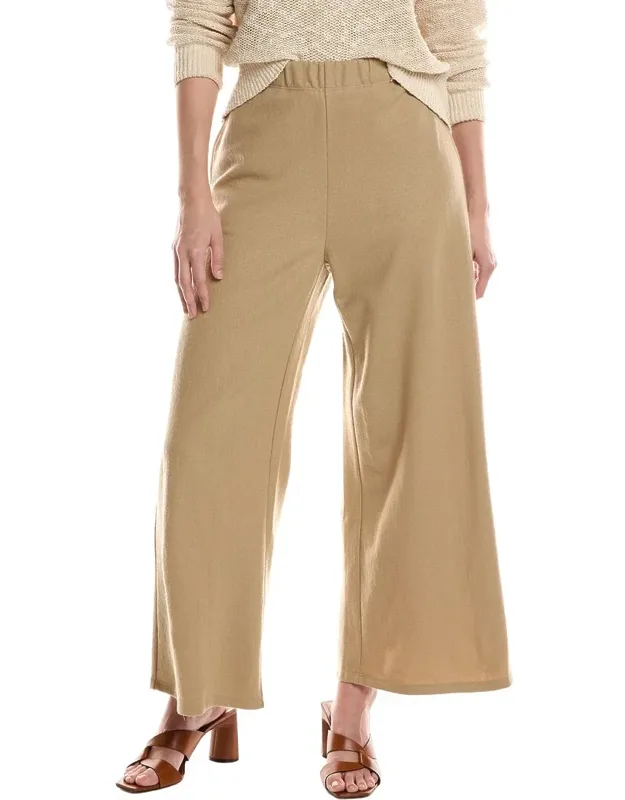 Wide Ankle Wool Pants
