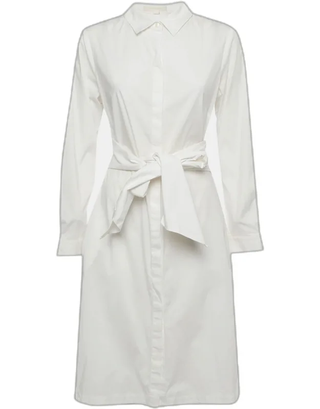 Poplin Tie Midi Shirt Dress
