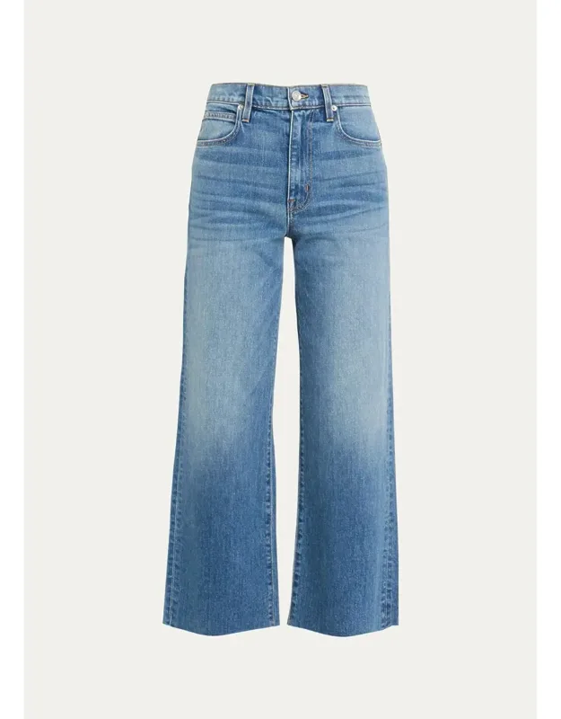 Grace High-rise Wide-leg Crop Jeans