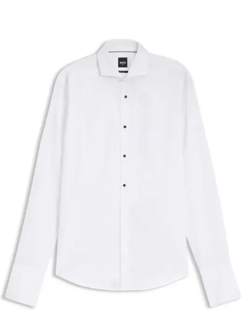 Regular-fit Shirt In Wrinkle-free Cotton Poplin