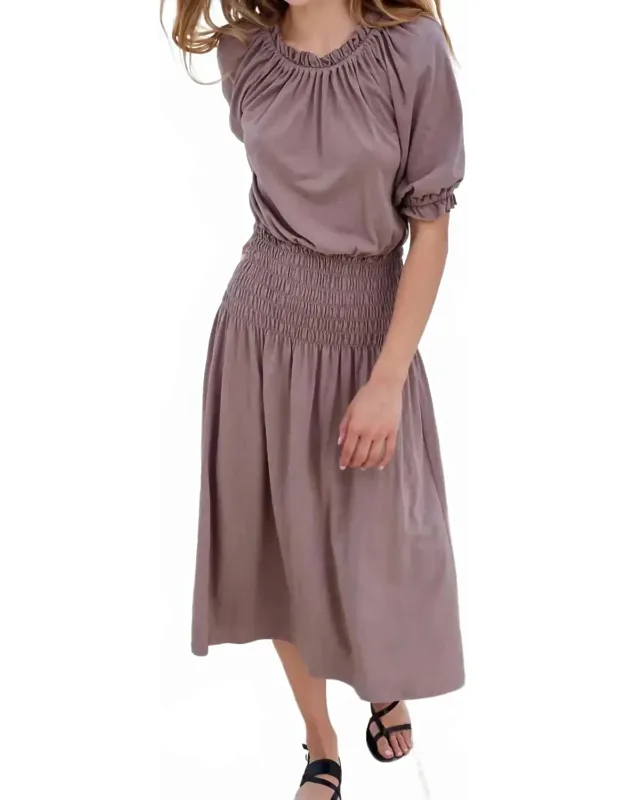Smocked Midi Dress