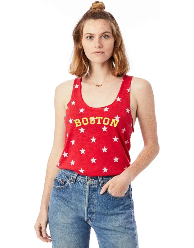 Boston Racerback Stars And Stripes Tank