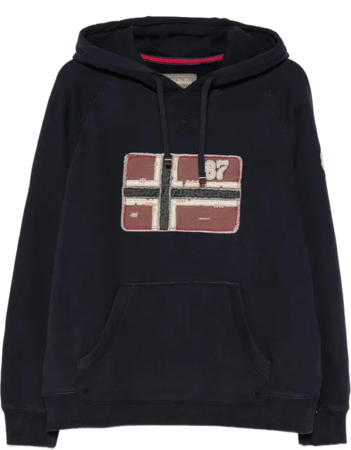 B-archive Logo-patch Drawstring Hoodie