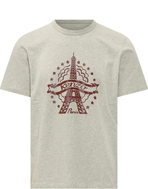 Eiffel Tower Design Graphic-print T-shirt