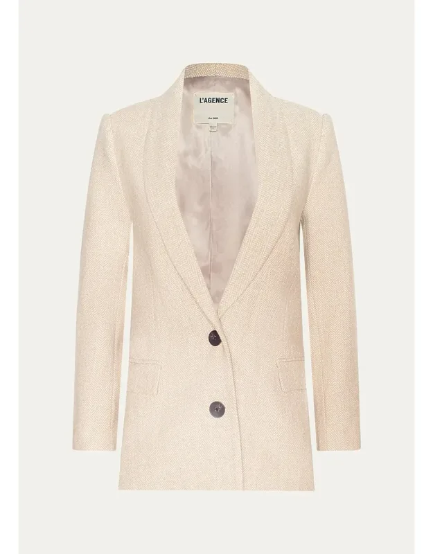 Herringbone Tweed Blazer