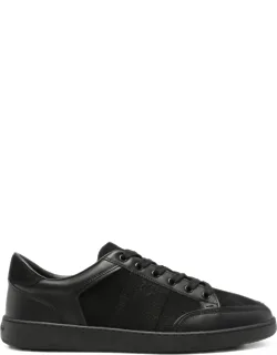 Gancini Panelled Leather Sneakers