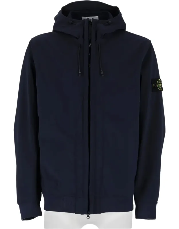 Two-layer Technical Fabric Hooded Jacket