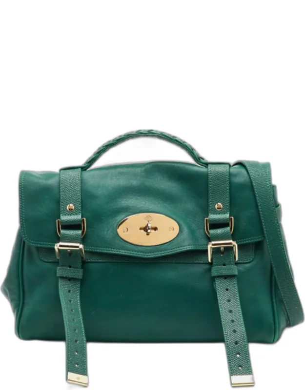 Alexa Leather Flap Top Handle Bag