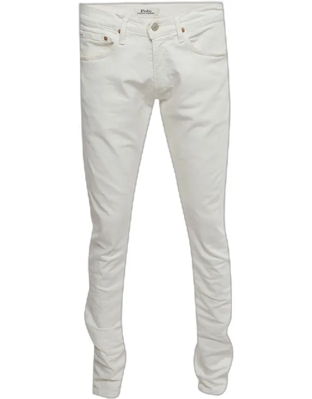 White Denim Slim Fit Jeans