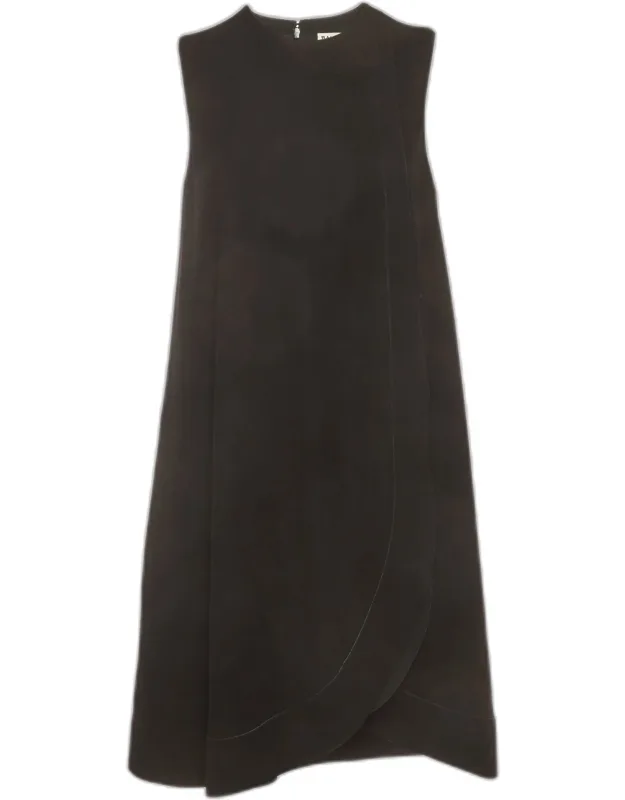 Stretch Crepe Overlay Mini Dress
