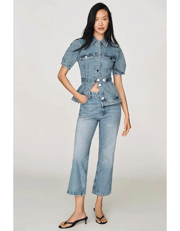 Cotton Flare Jeans