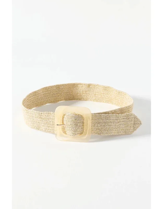 Raffia Waist Belt