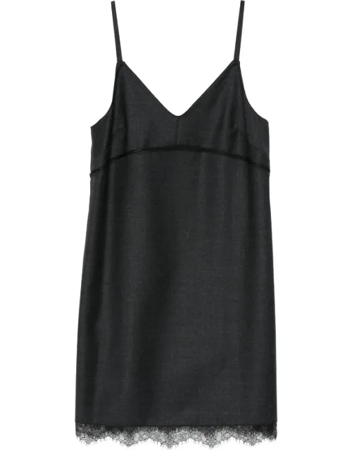 Lace-trim Slip Mini Dress