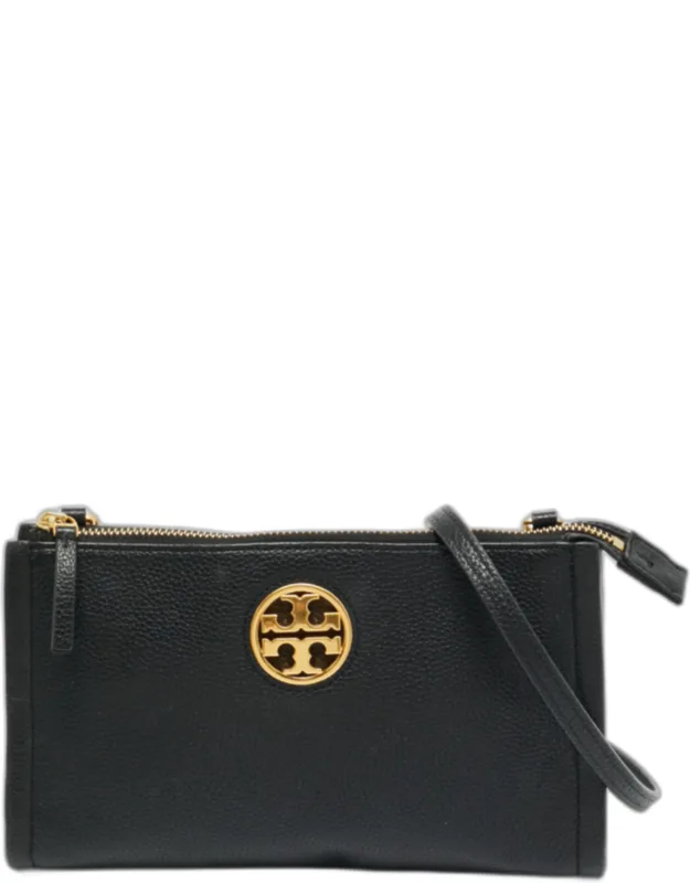 Carson Top Zip Leather Crossbody Bag