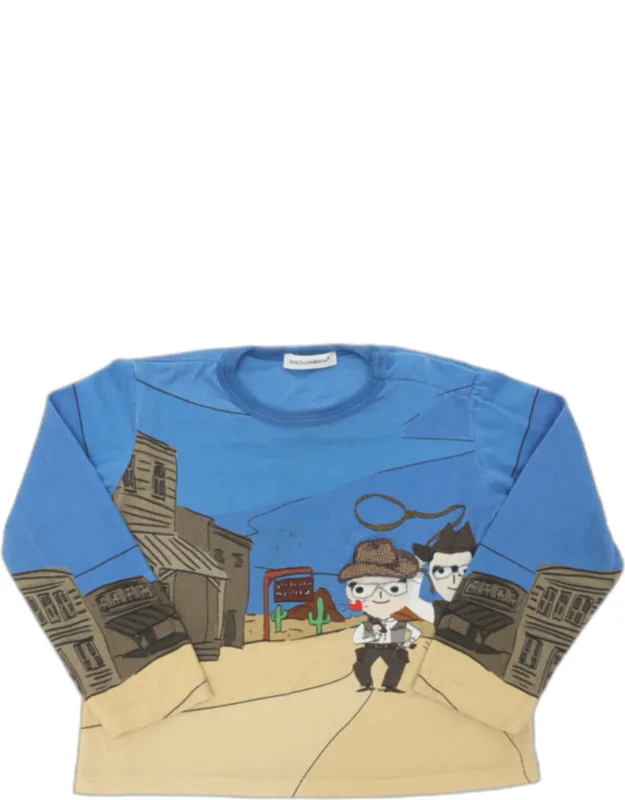 Multicolor Printed Cotton Sweatshirt 18-24 Months
