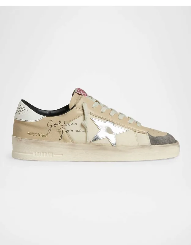 Stardan Leather And Nylon Low-top Sneakers