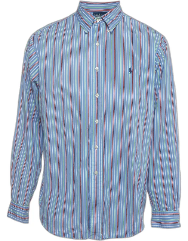 Stripe Cotton Button Down Shirt