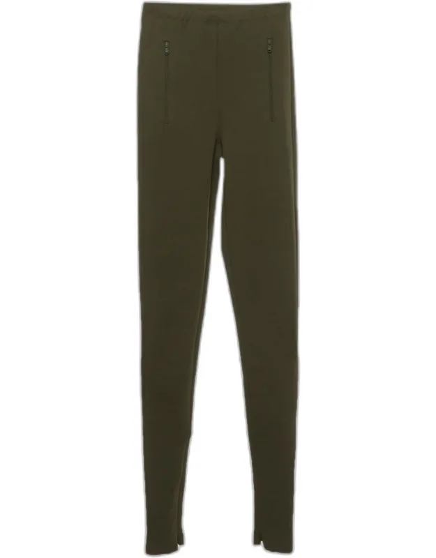 Stretch Ponte Side Zip Leggings