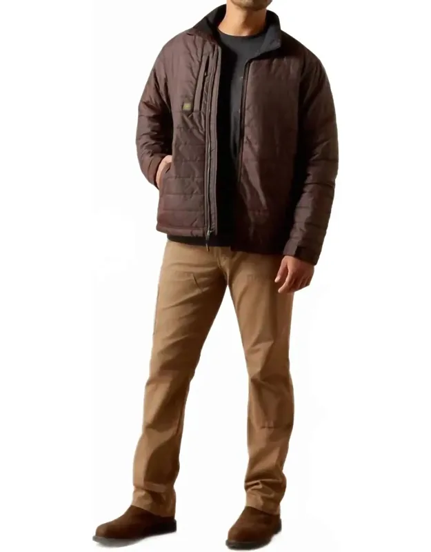 Rebar Cordura Ripstop Lightweight Insulated Jacket In Mole