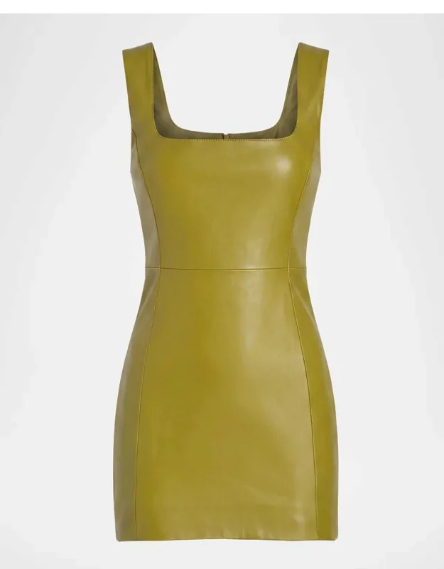 Leather Mini Dress