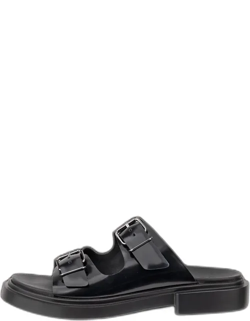 Metropole Seoul - Patent Leather Two Strap Sandals