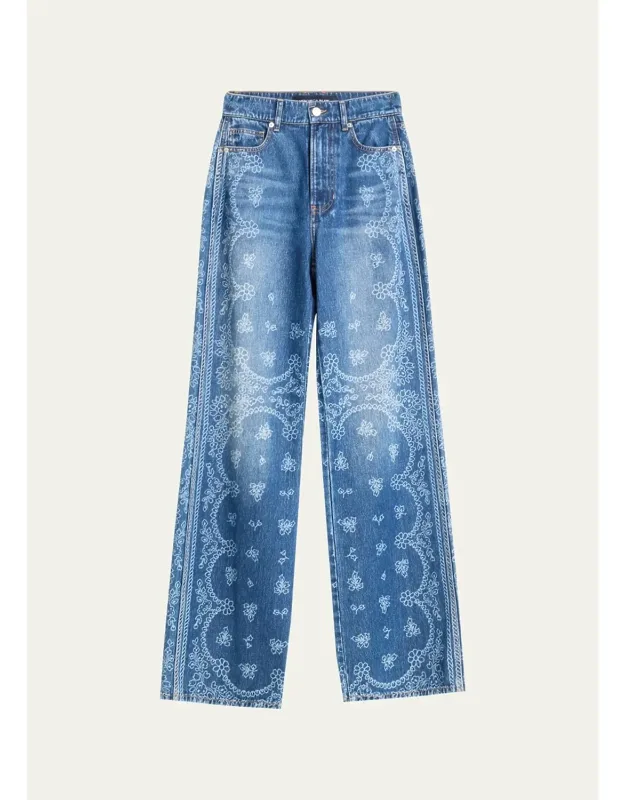High-rise Wide-leg Jeans
