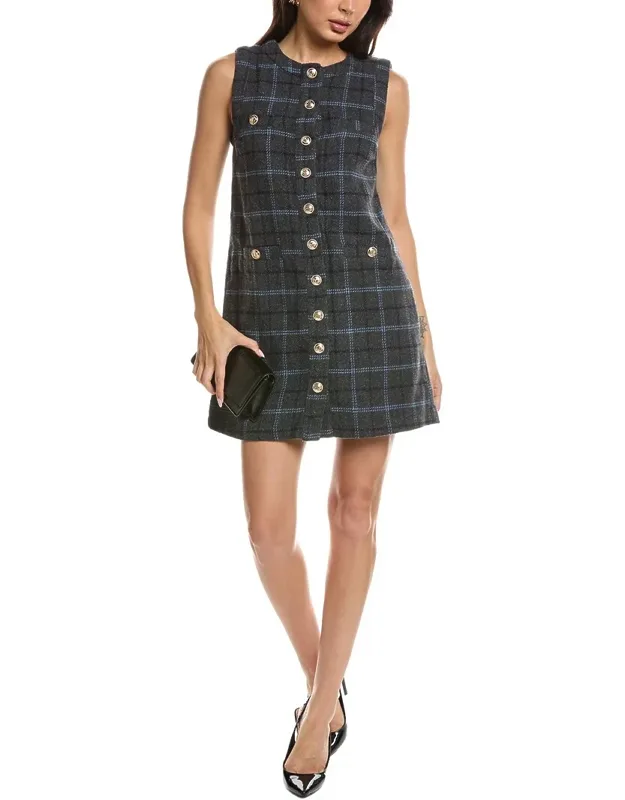 Sleeveless Wool-blend Mini Dress