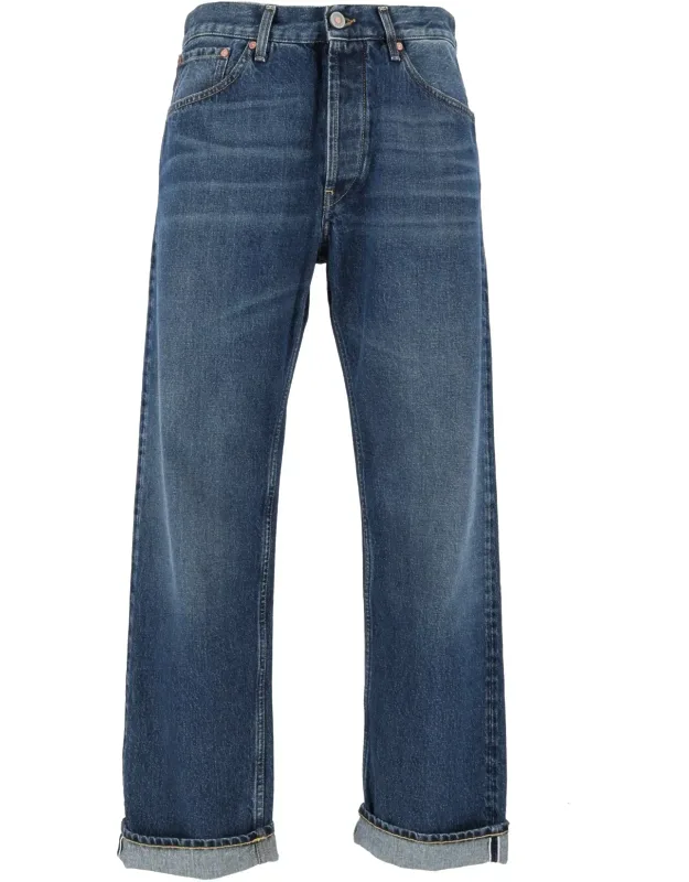 Straight-leg Selvage Denim Jeans