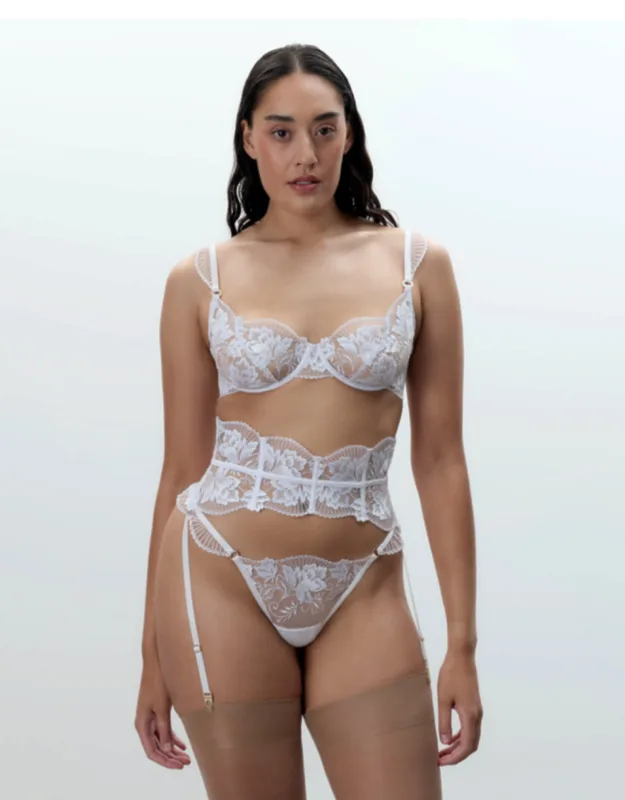 Floral Embroidered Bra